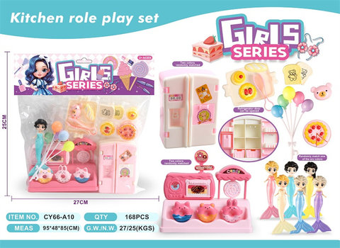 Family Mermaid Girl Dessert Set