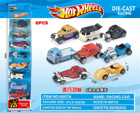 Sliding alloy retro car (wind and fire wheels)