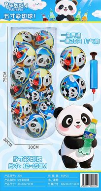 Panda 5-inch color printed ball