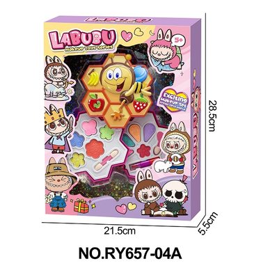 Octagonal 2-layer makeup combination