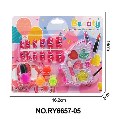 Side Butterfly Nail Combination