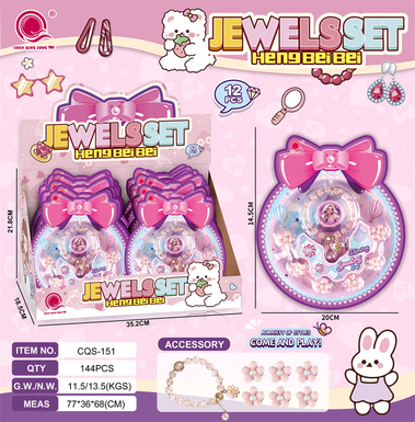 HengbeibeiLittleDaisyCrystalBraceletEarnailSet