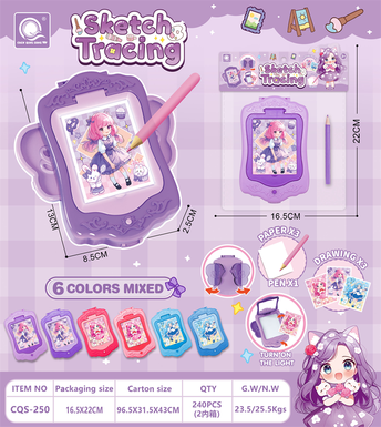 QingsongToyswithLightDrawingBoardWritingBoard
