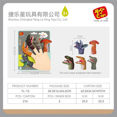 Dinosaur finger puppet toy doll toy