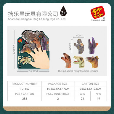 Dinosaur finger puppet toy doll toy