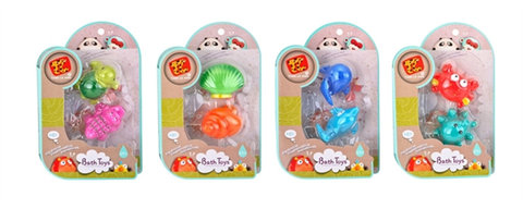 Two bathroom spray marine animal bathroom toys bath toys baby toys (four mixed)