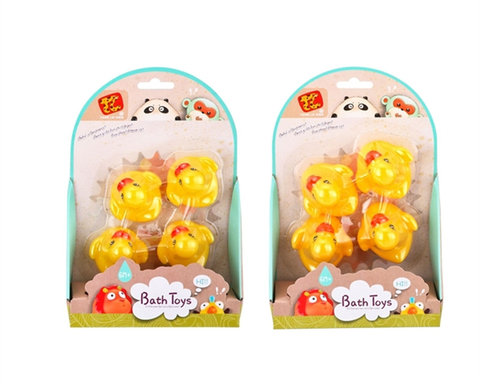 Four sprinkler duck bathroom toys, bath toys, baby toys (2 mixed)