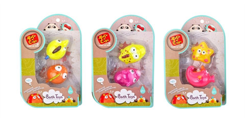 Ocean bathroom series enamel toys bathroom toys bath toys baby toys (three mixed)