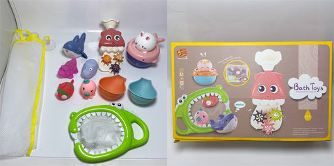 Bathroom toy set Glue toys Bathroom toys Baby toys