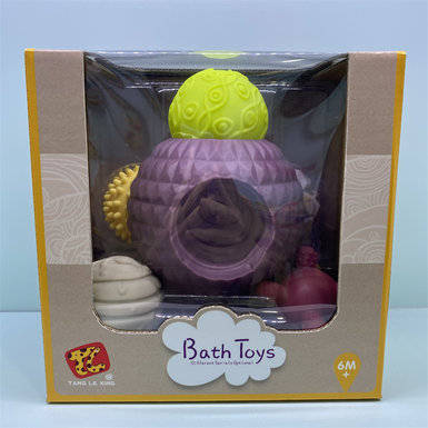 Rubber lined ball bathroom toys baby toys
