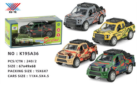1:36 Haylax Raptor alloy return car model alloy car toy (1 pack)