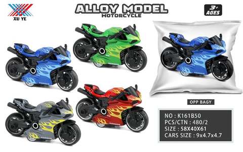 1:36 alloy motorcycle Ducati pulls back