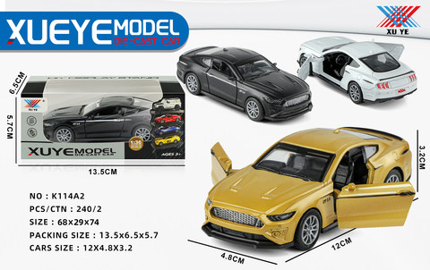 1:32 Alloy car pulls back to open the door (1 pack)