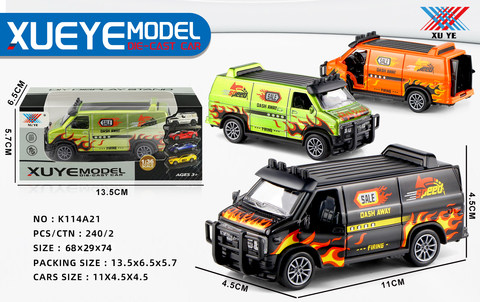 1:32 alloy GMC free light rebound car model three-door (1 pack)