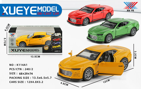 1:32 Alloy car pulls back to open the door (1 pack)