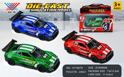 1:36 alloy car GTR modification (1 pack)