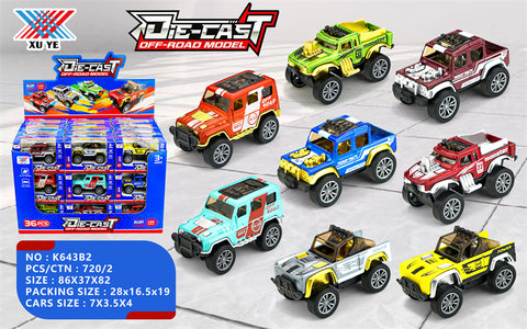 1:64alloyoff-roadvehiclepowerreturn(36units)powerreturnvehicle