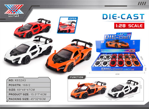 1:28alloycarmodelMcLaren3dooropeningreboundforce(setof12)