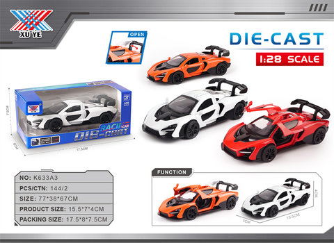 1:28alloycarmodelSenna3dooropeningforce(1set)