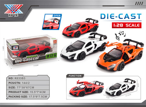 1:28alloycarmodelSennalightingmusic3dooropeningforce(1set)