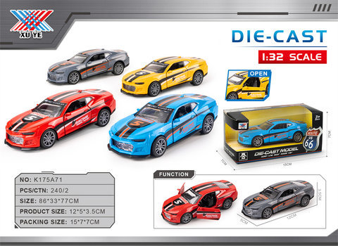 1:32alloycarmodelBumblebeeracingcardooropeningrebound(1set)