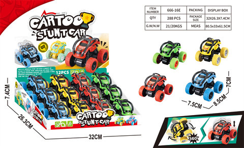 ClassicDualInertiaStuntRollingCar(Setof12)