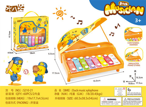 Duck waiter music percussion toy musical instrument toy