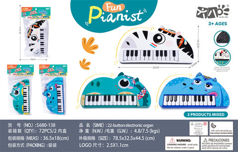 22-button electronic organ toys music toys musical instrument toys