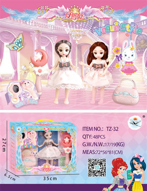 9-inch bag with magic wand doll toys house toys