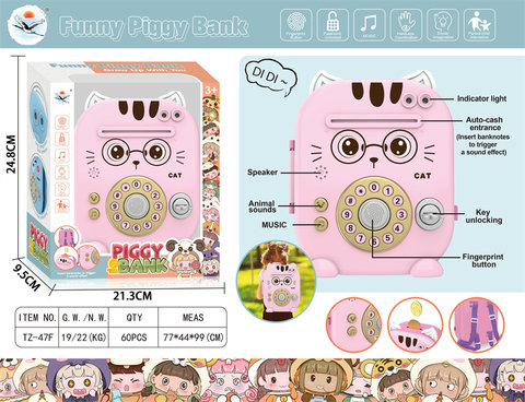 Kitty piggy bank toys educational toys