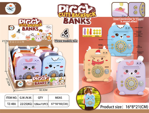 piggy bank series educational toys (three kinds of sheep, deer, and rabbit mixed)