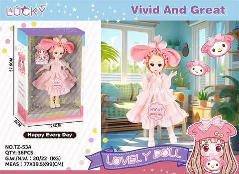 Pink Melody dolls go from house to house