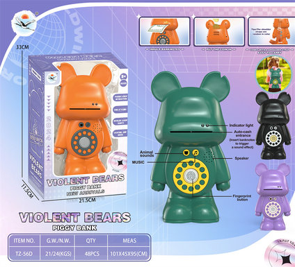 Violent bear doll toys go from house to house