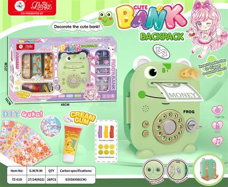 DIY frog piggy bank toys and educational toys