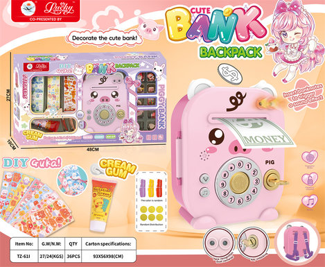 DIY piggy bank toy educational toy