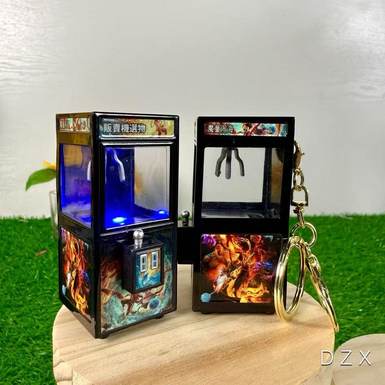 Nezha'sDemonChildRoarsintheSea,ThreePrinceAlloyDollMachineOrnamentModel,ColorfulLighting,AlloyKeychainPendant