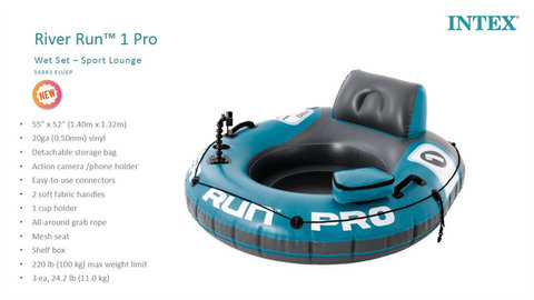 Premium version of single-person black net drift ring inflatable toy