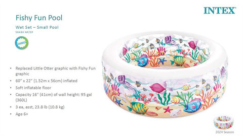 Underwater World Round Pool Inflatable Toy