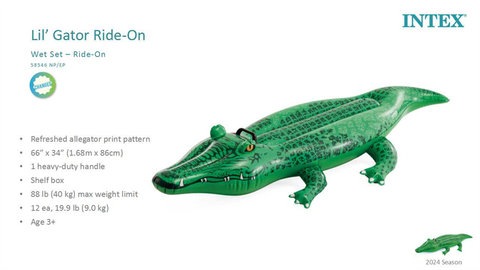 Crocodile mount inflatable toy