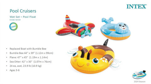 Pool cruiser inflatable toy