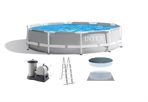 20-foot round pipe rack pool inflatable toy set