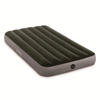 The inflatable toy of the green single flocking thread pull air bed is slightly smaller.