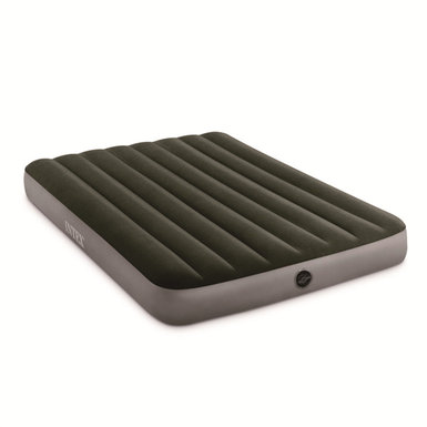 Green double flocking thread pull air bed inflatable toy