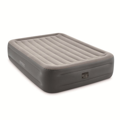 Gray built-in electric pump double double wire pull air bed inflatable toy