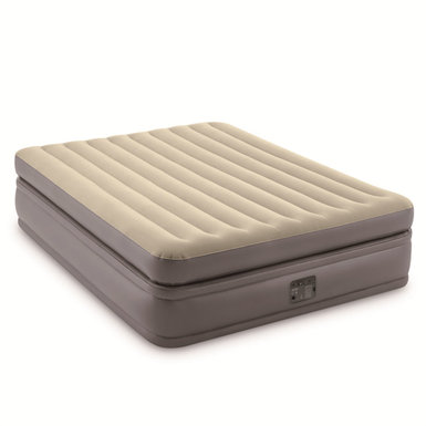 Khaki built-in electric pump double-layer single wire pull air bed inflatable toy