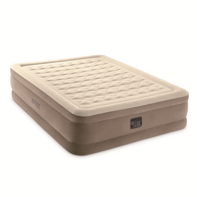 Khaki wavy built-in electric pump single wire pull air bed inflatable toy