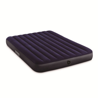 Dark blue double wire pull air bed inflatable toy king