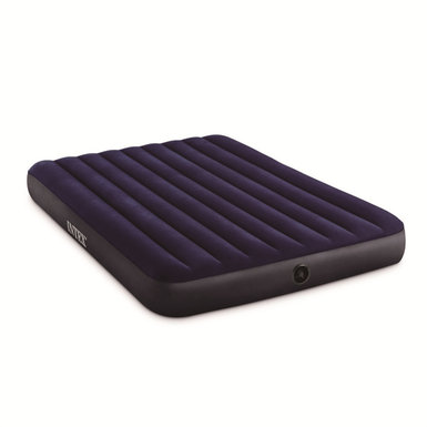 Dark blue double wire pull air bed inflatable toy enlarged
