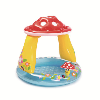 Mushroom round covered baby pool inflatable toy