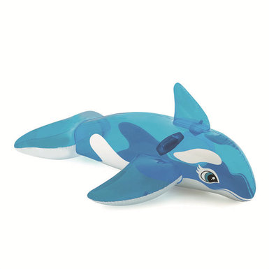 Transparent blue whale mount inflatable toy